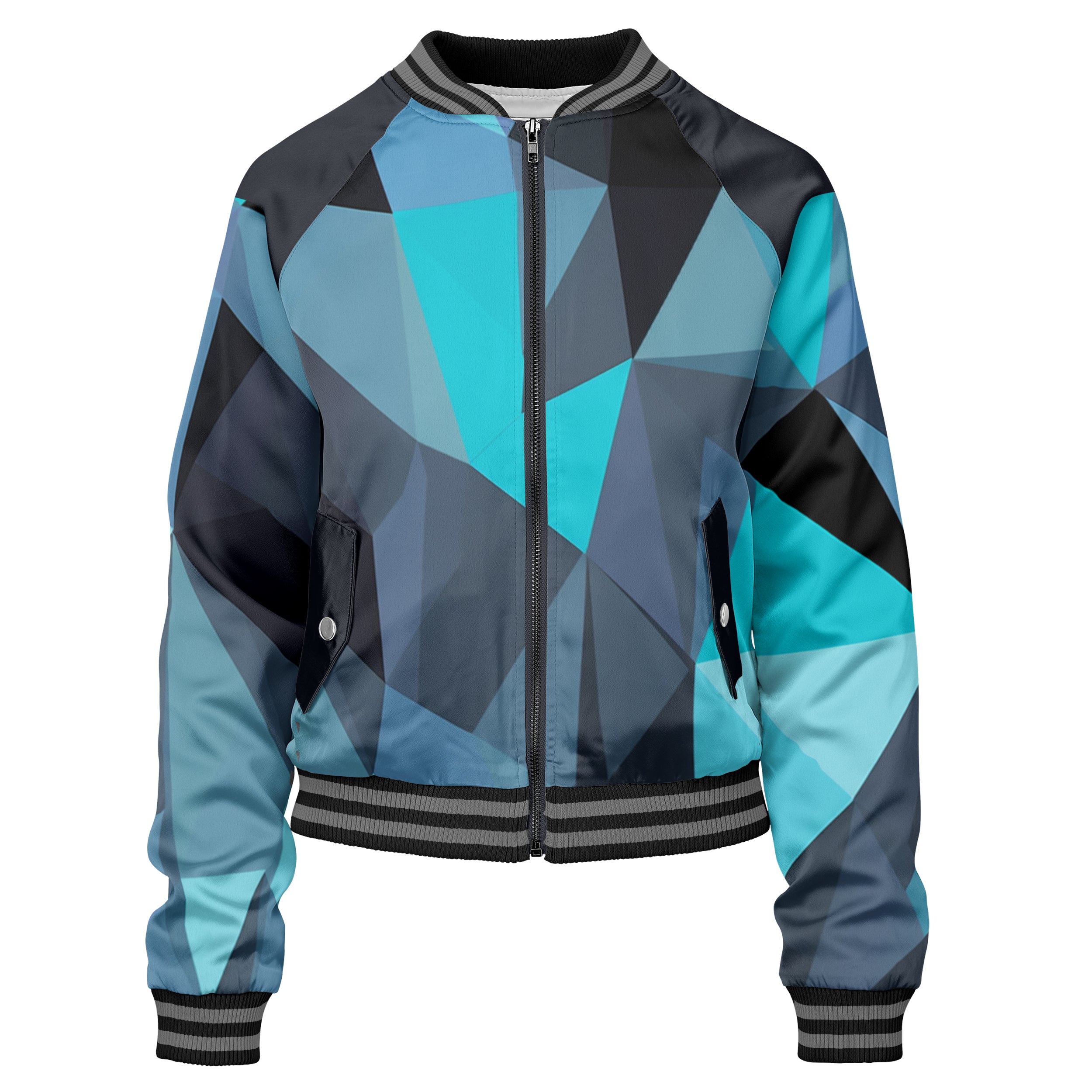 Cubes Forest Women bomber jacket