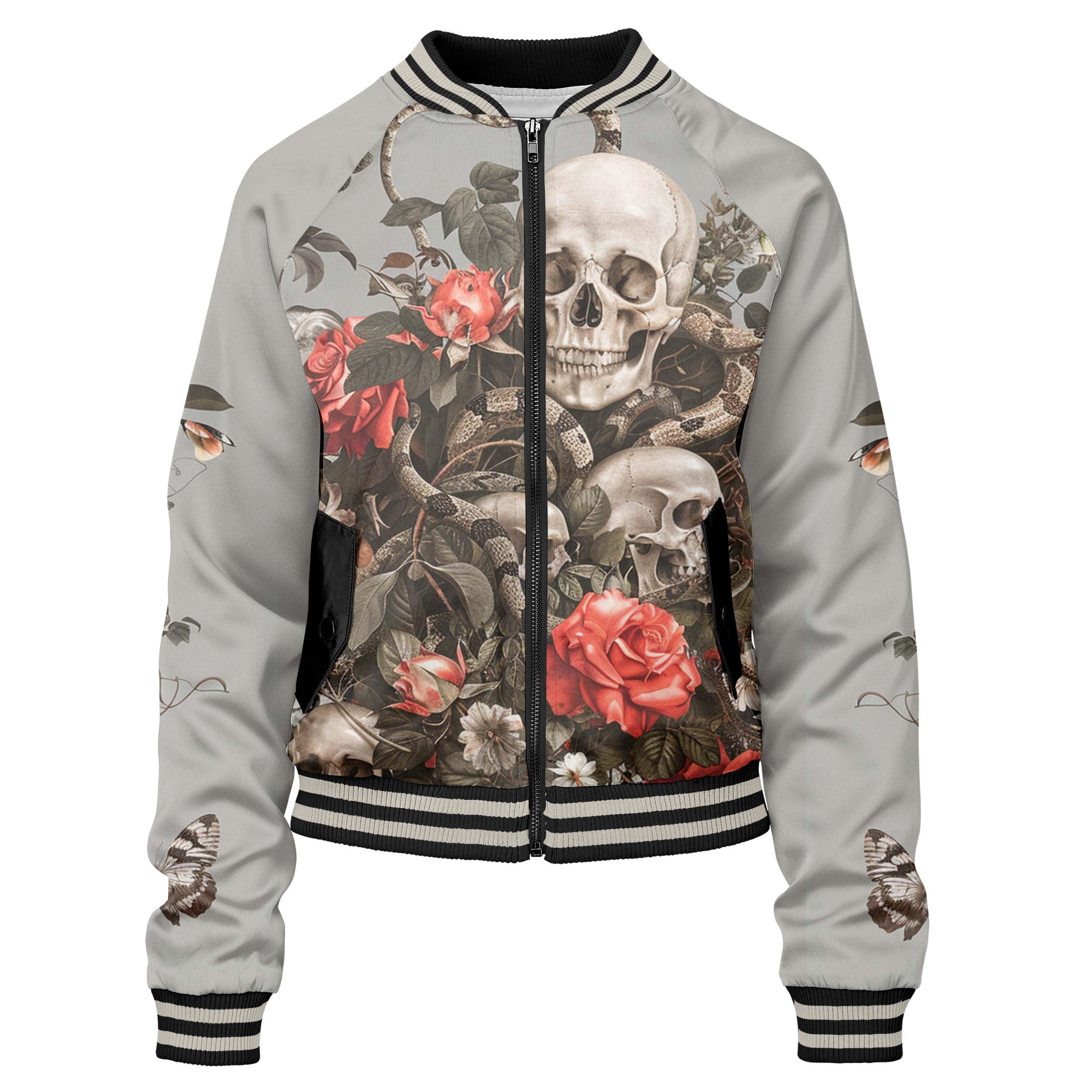 Floral Space Women bomber jacket