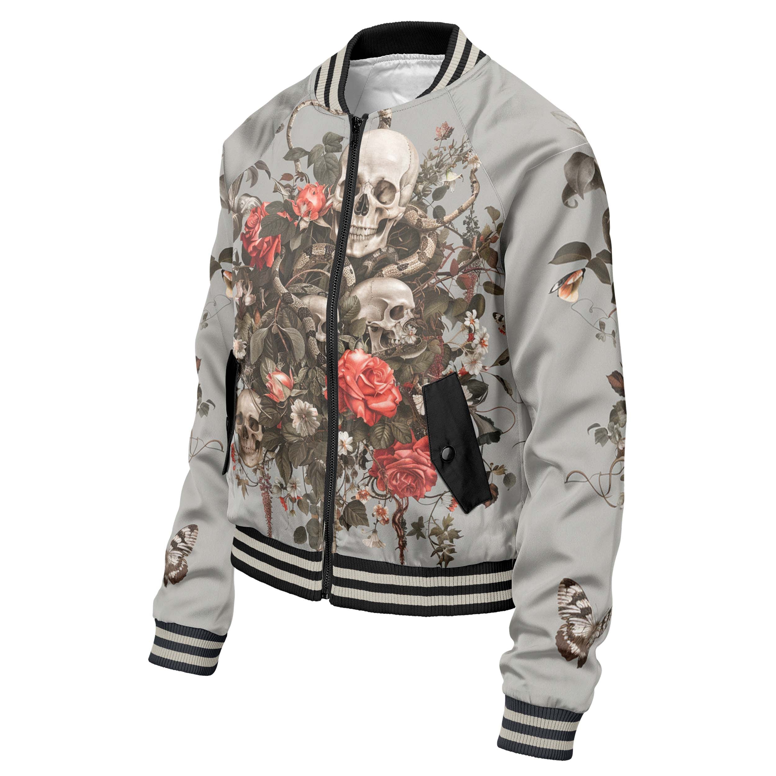 Floral Space Women bomber jacket