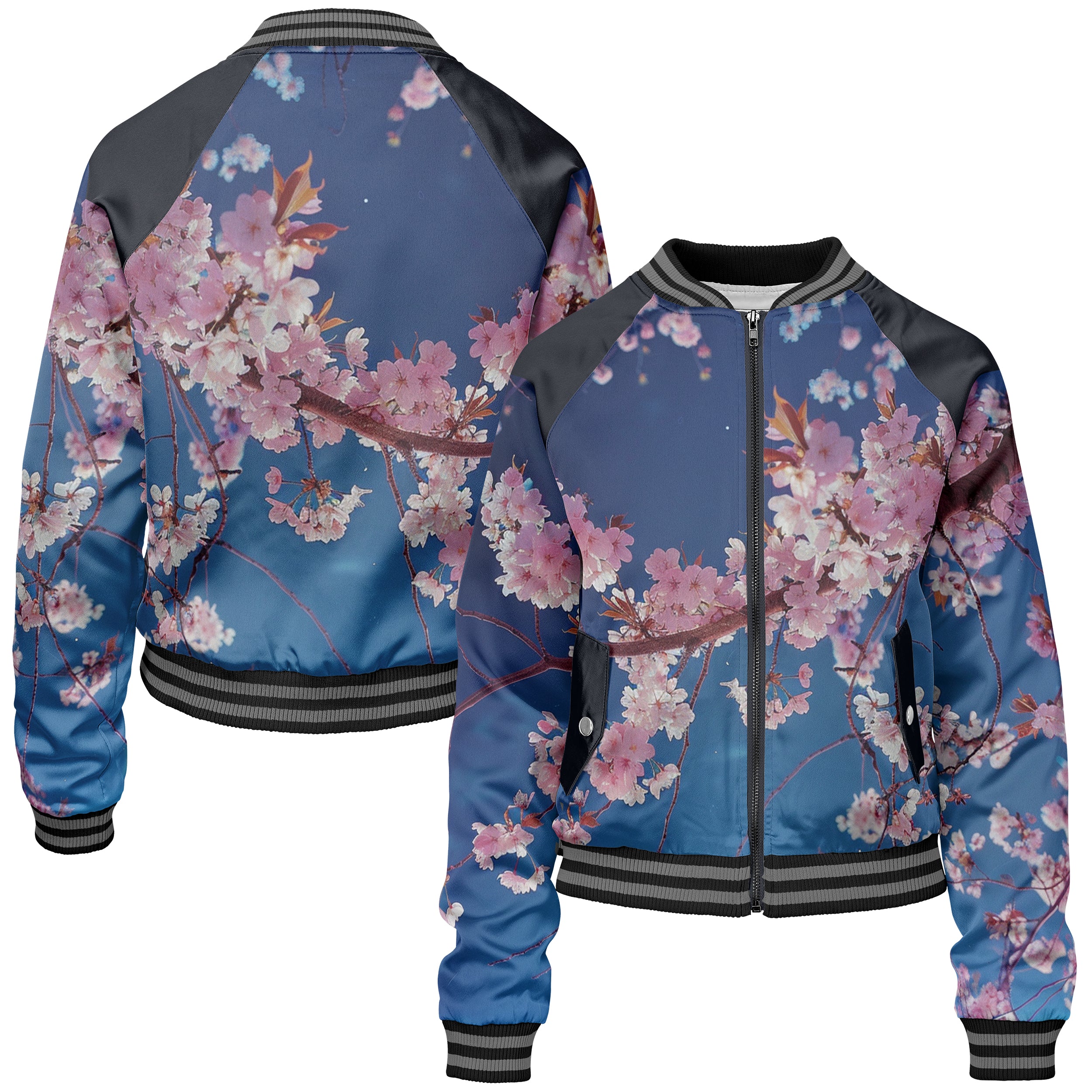 Moonlight Blossom Women bomber jacket WB240902Mn029