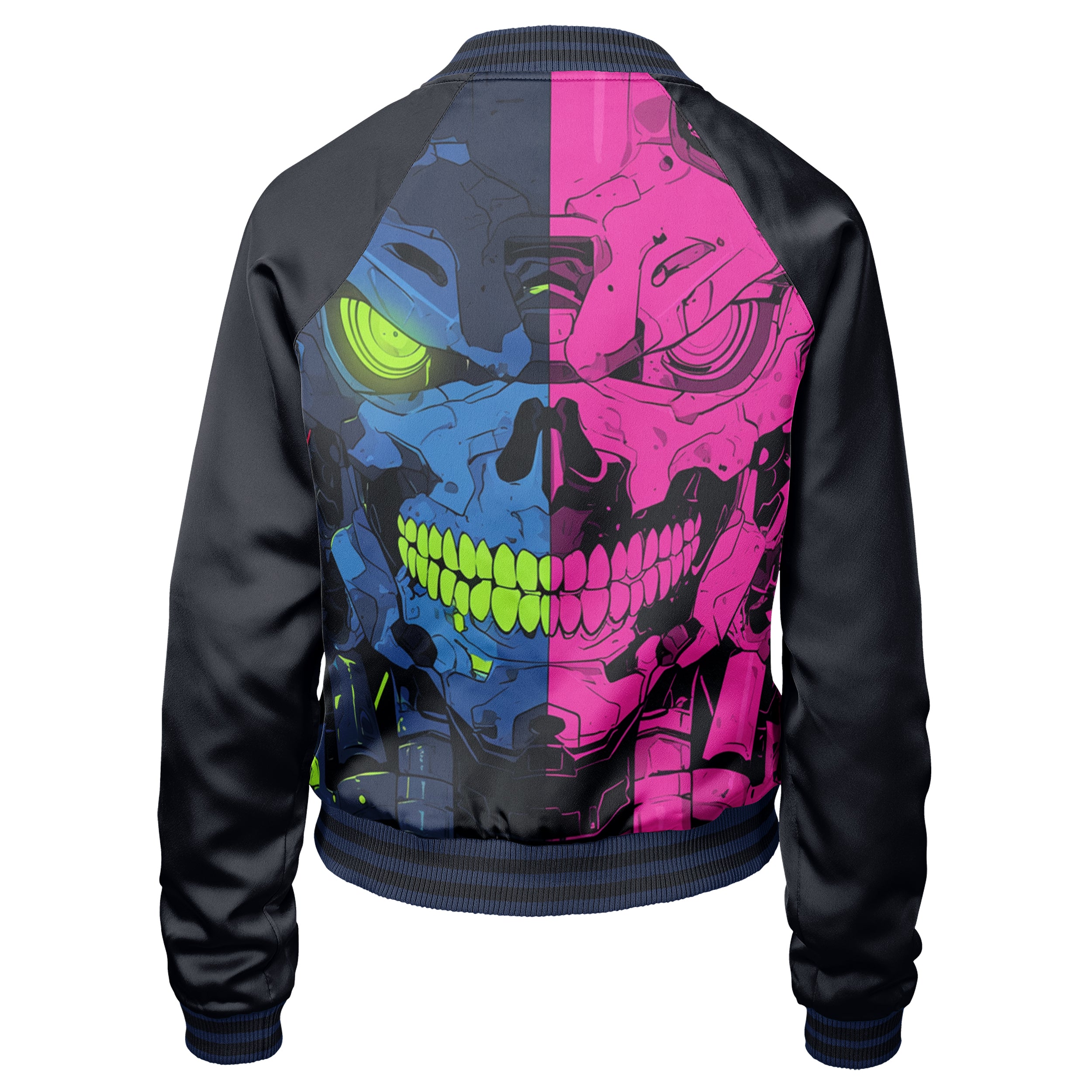 Robotic Skull Women bomber jacket