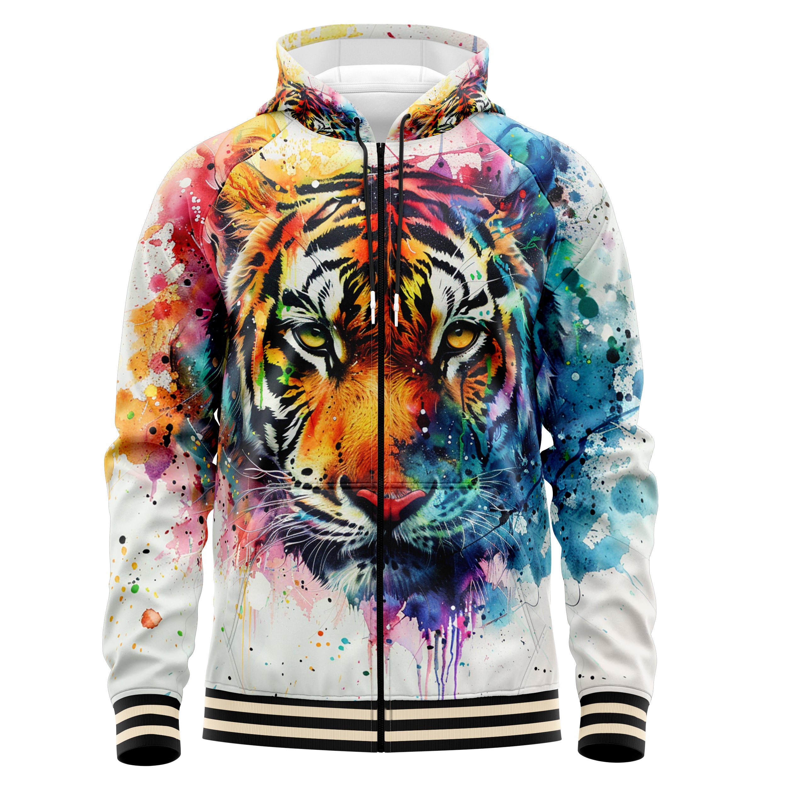 Acrylic Beast Zip Up Hoodies