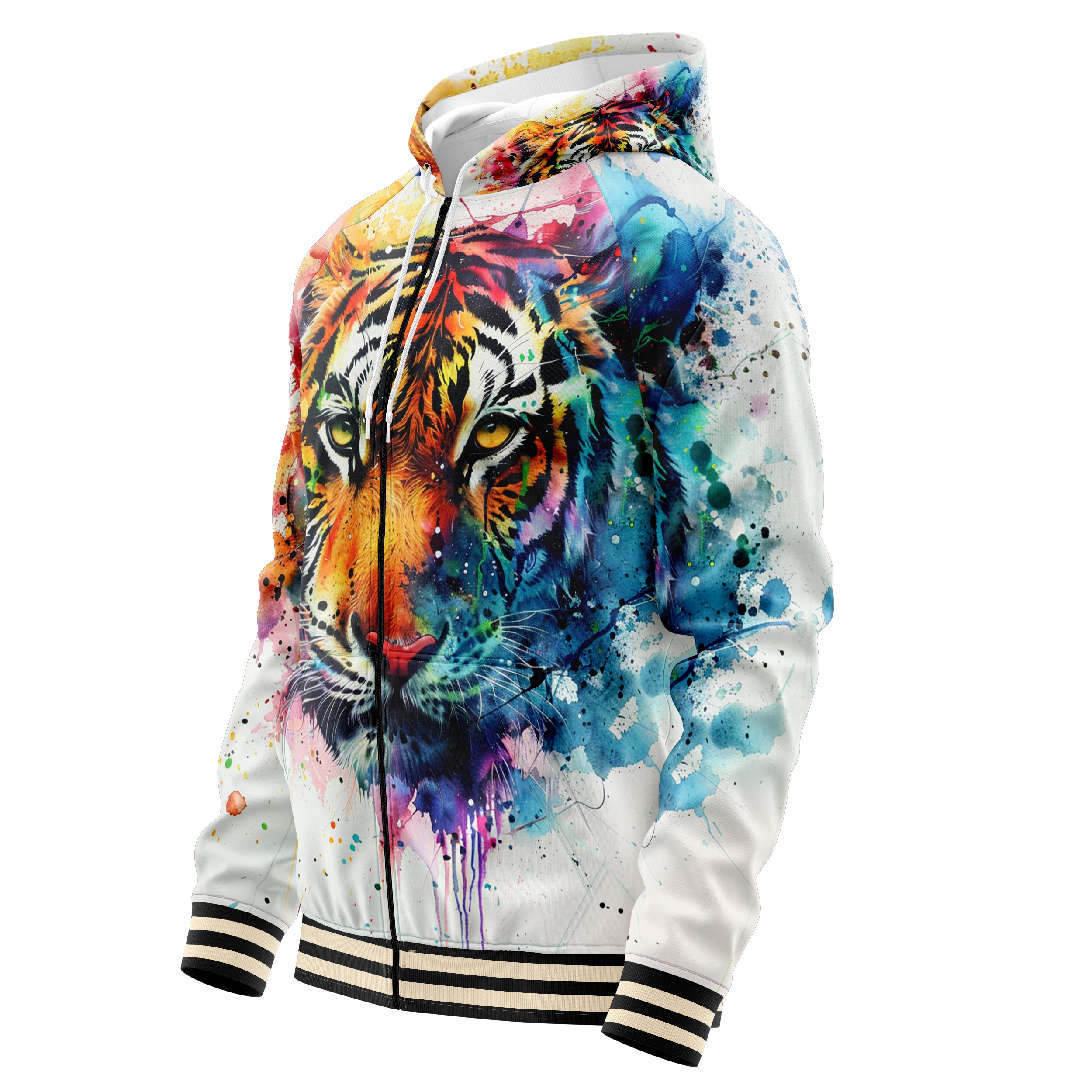 Acrylic Beast Zip Up Hoodies