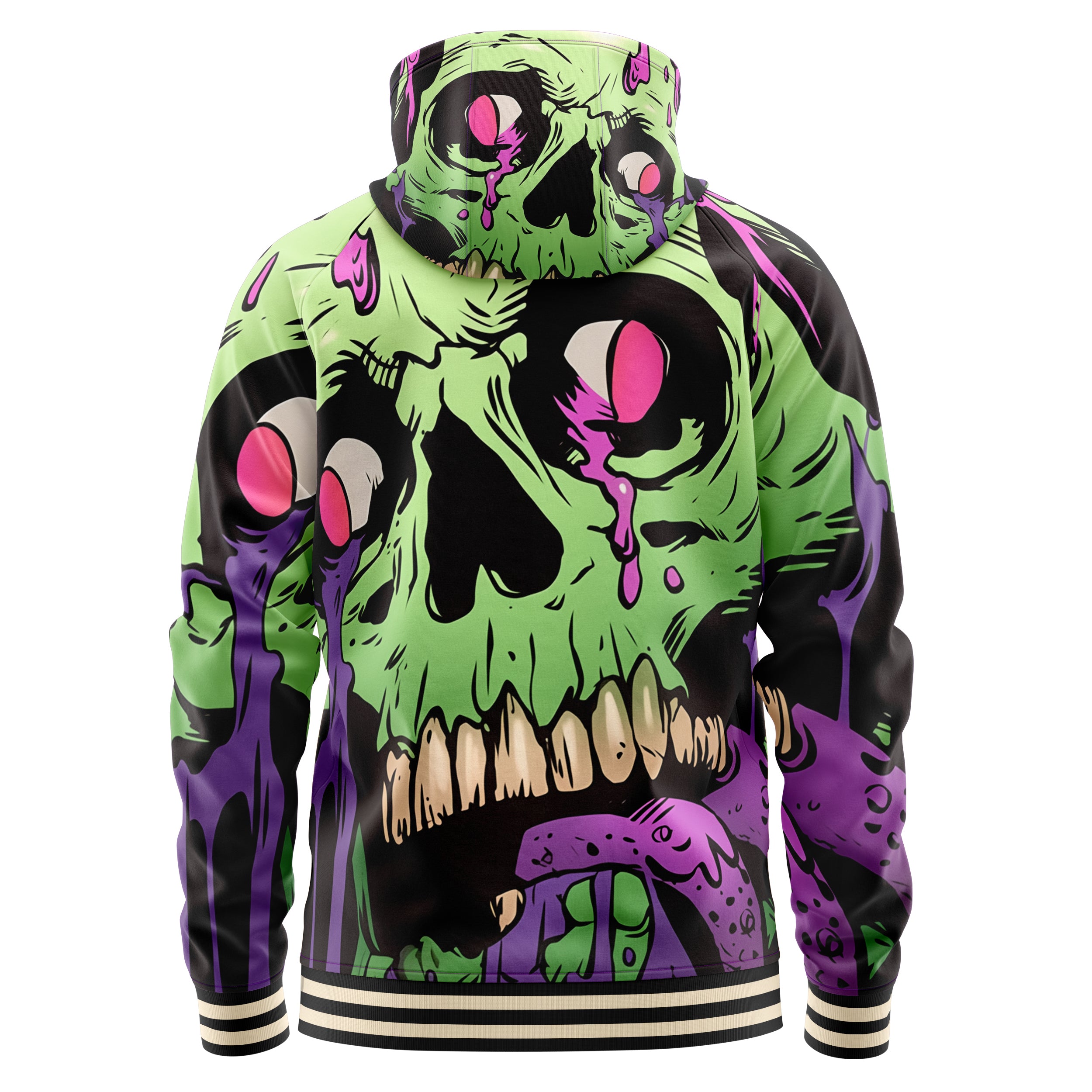 Dirty Skull Zip Up Hoodies