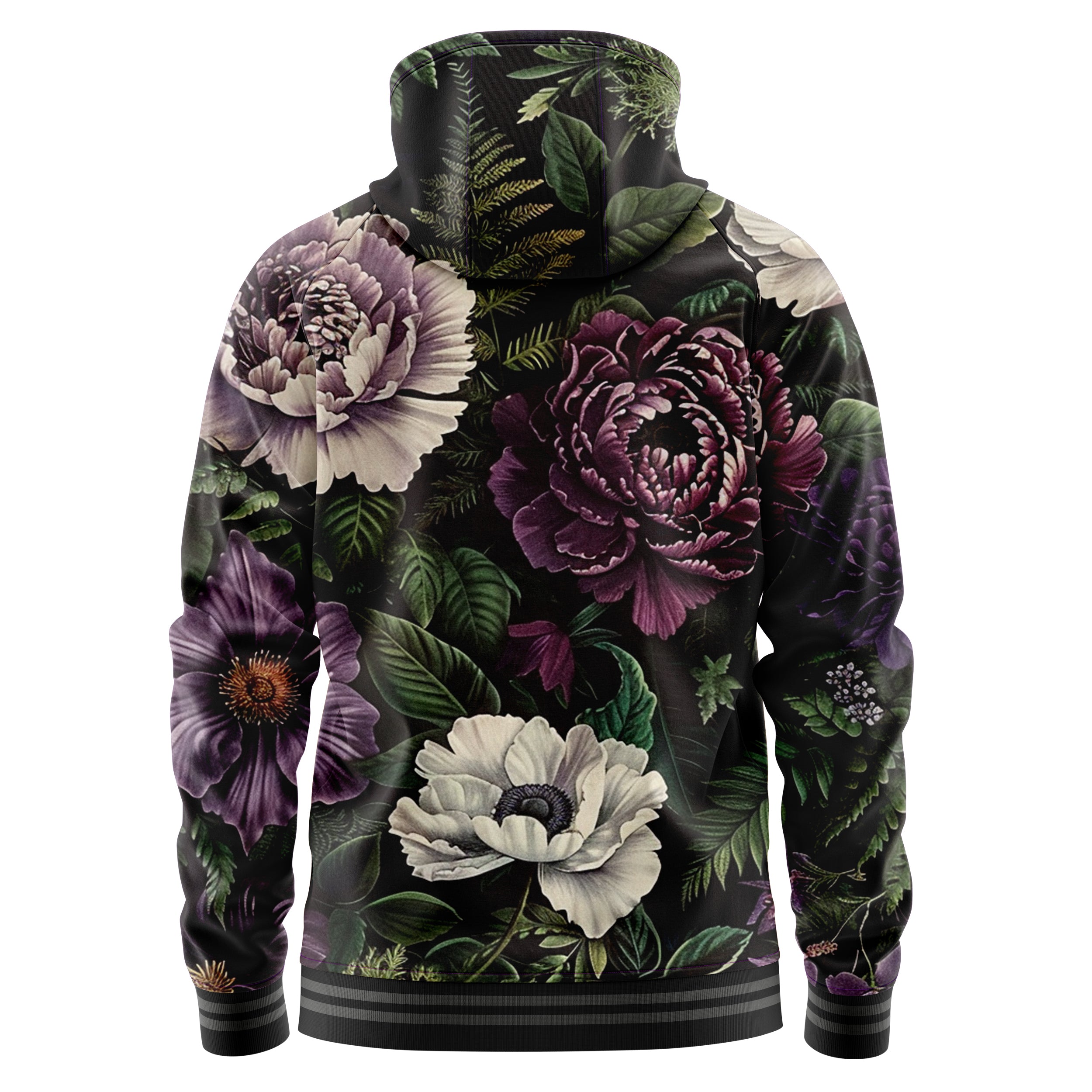 Evening Bouquet Zip Up Hoodies