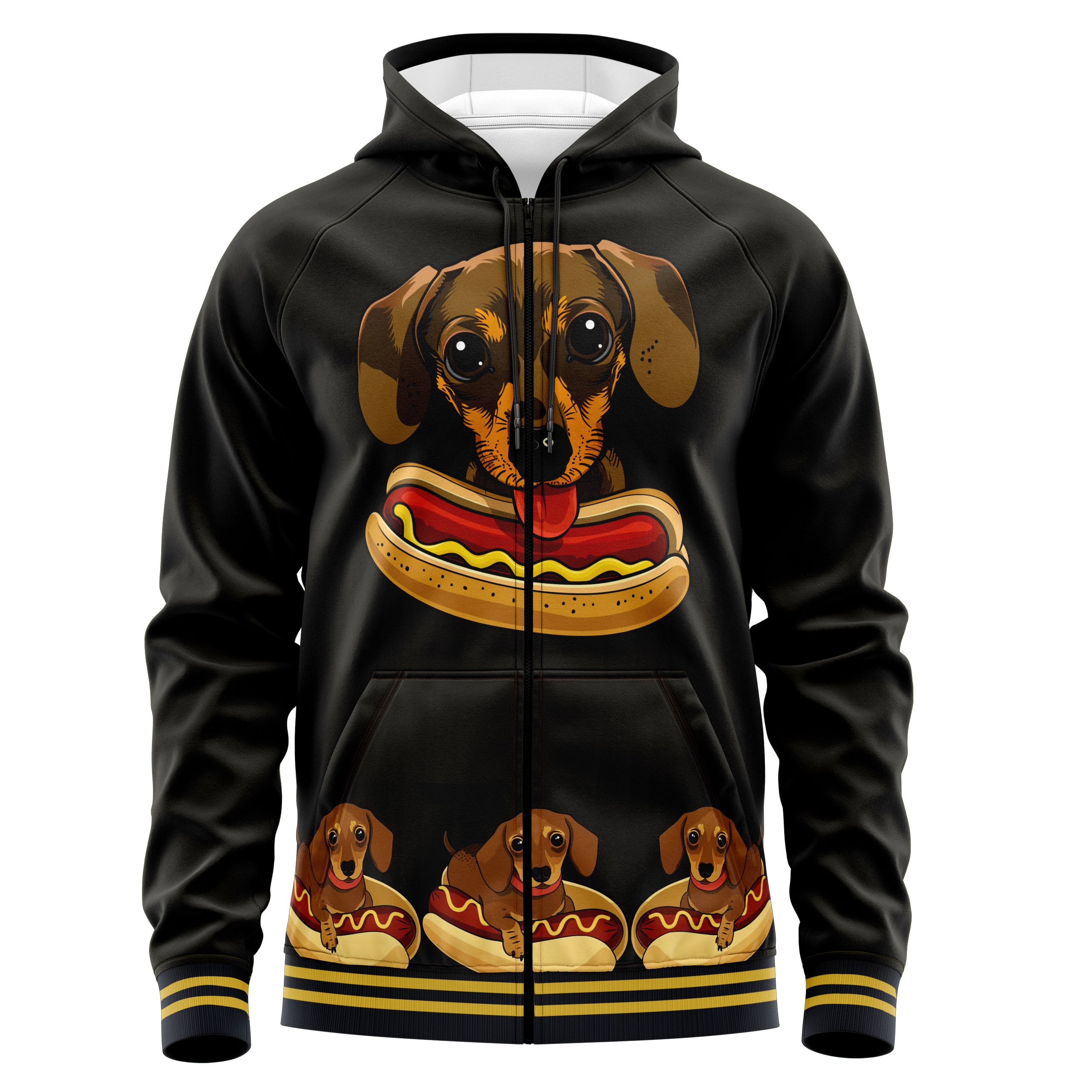 Hot Dog Zip Up Hoodies