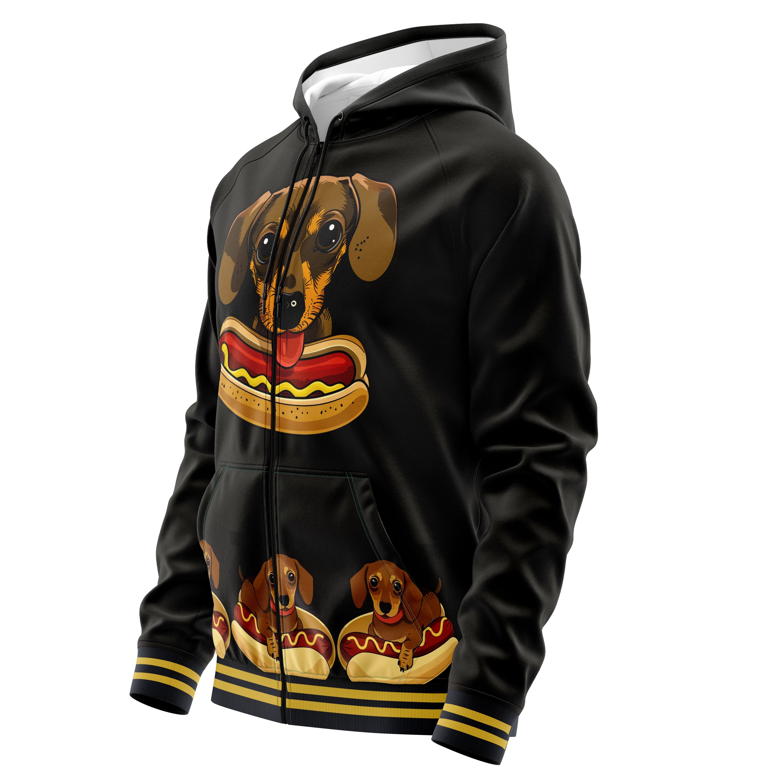 Hot Dog Zip Up Hoodies