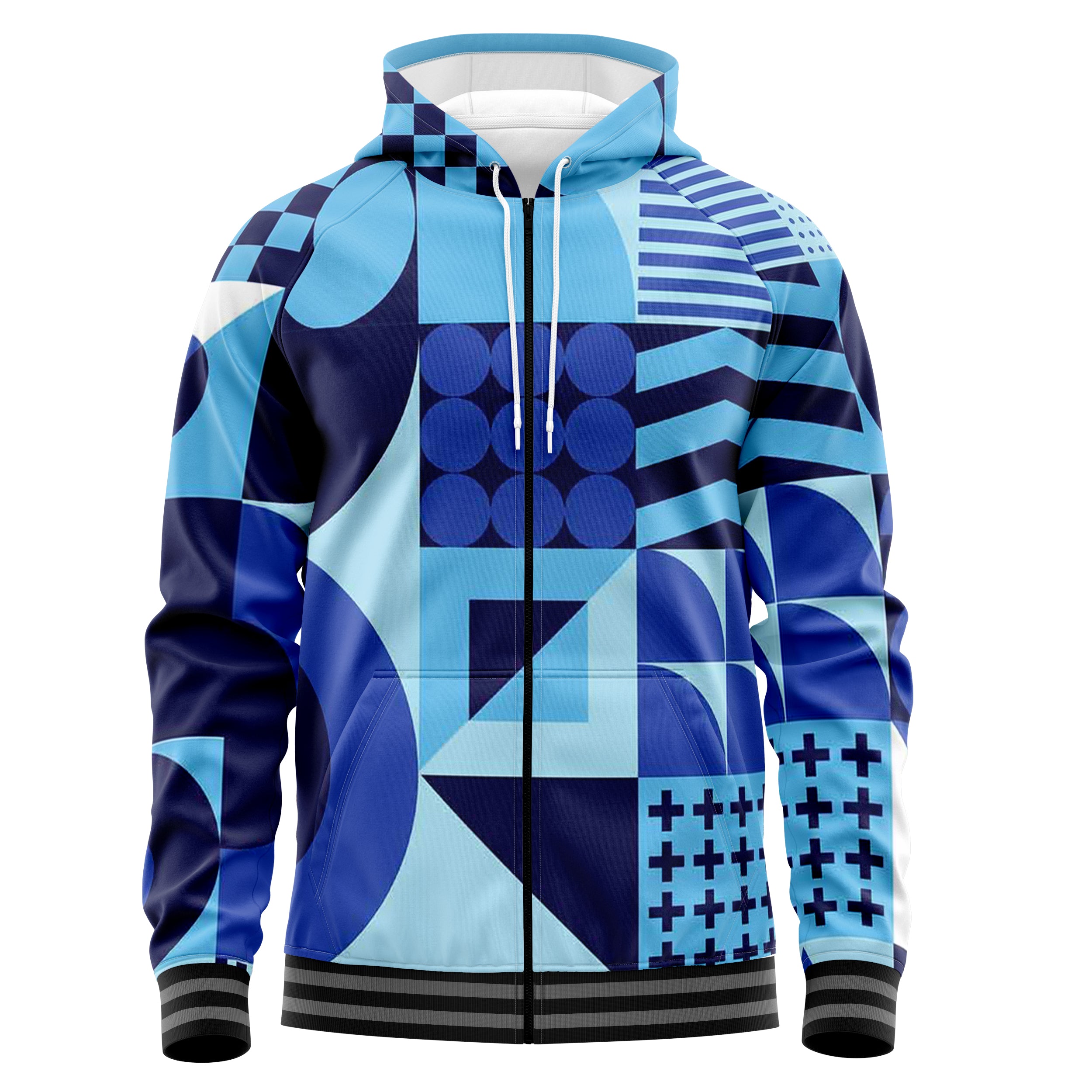 Mosaic Zip Up Hoodies