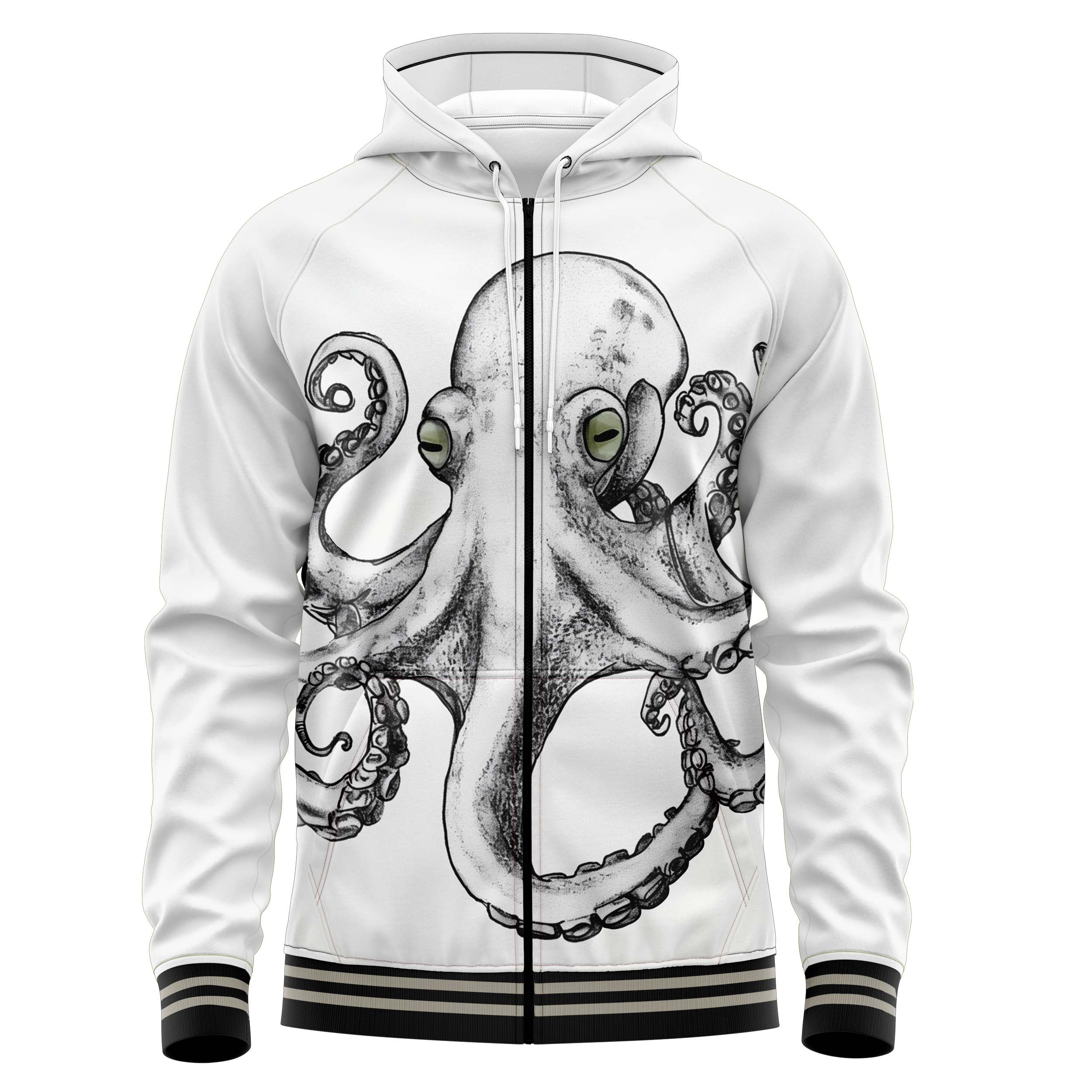 Octopus Zip Up Hoodies