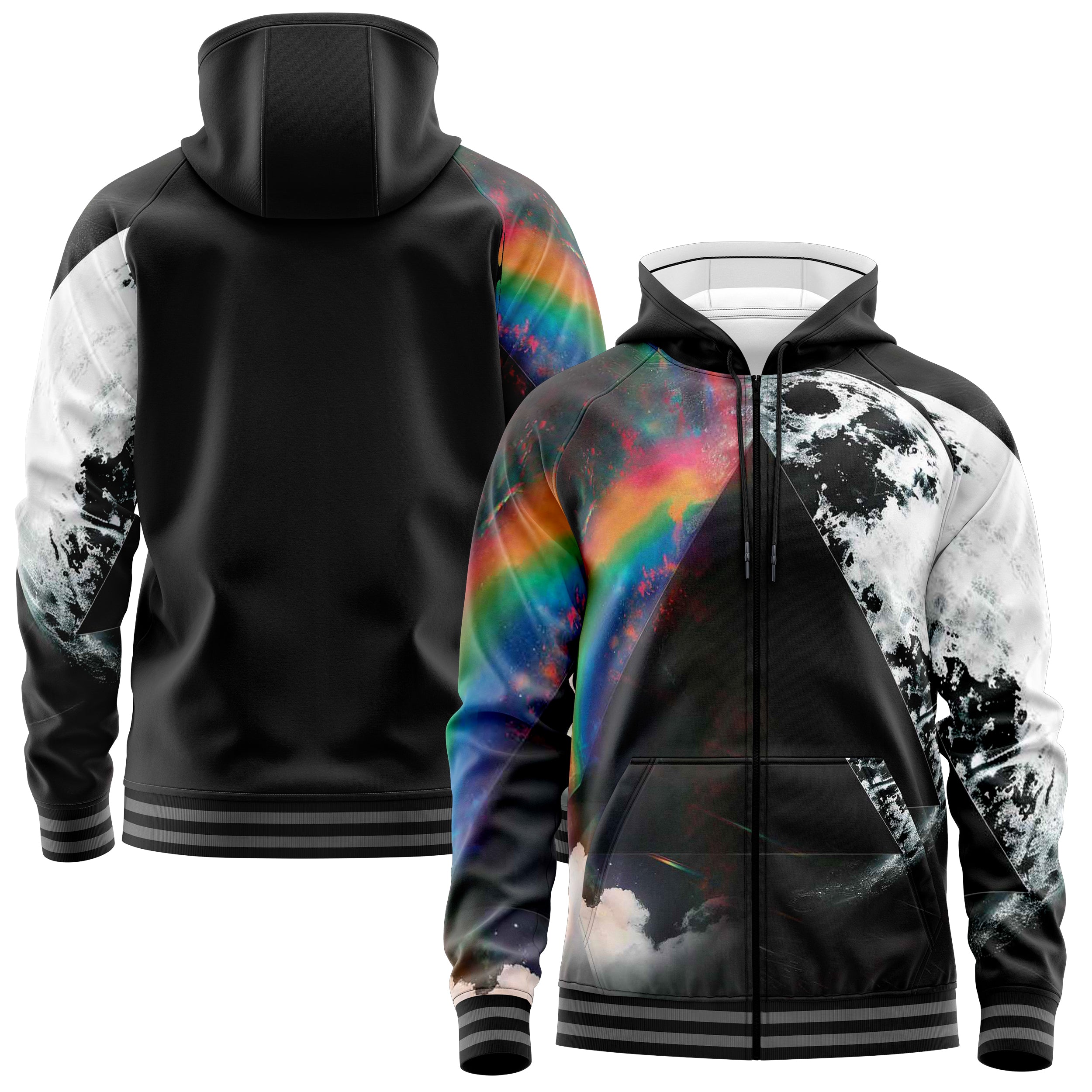 Prism Zip Up Hoodies ZU240829Pr043