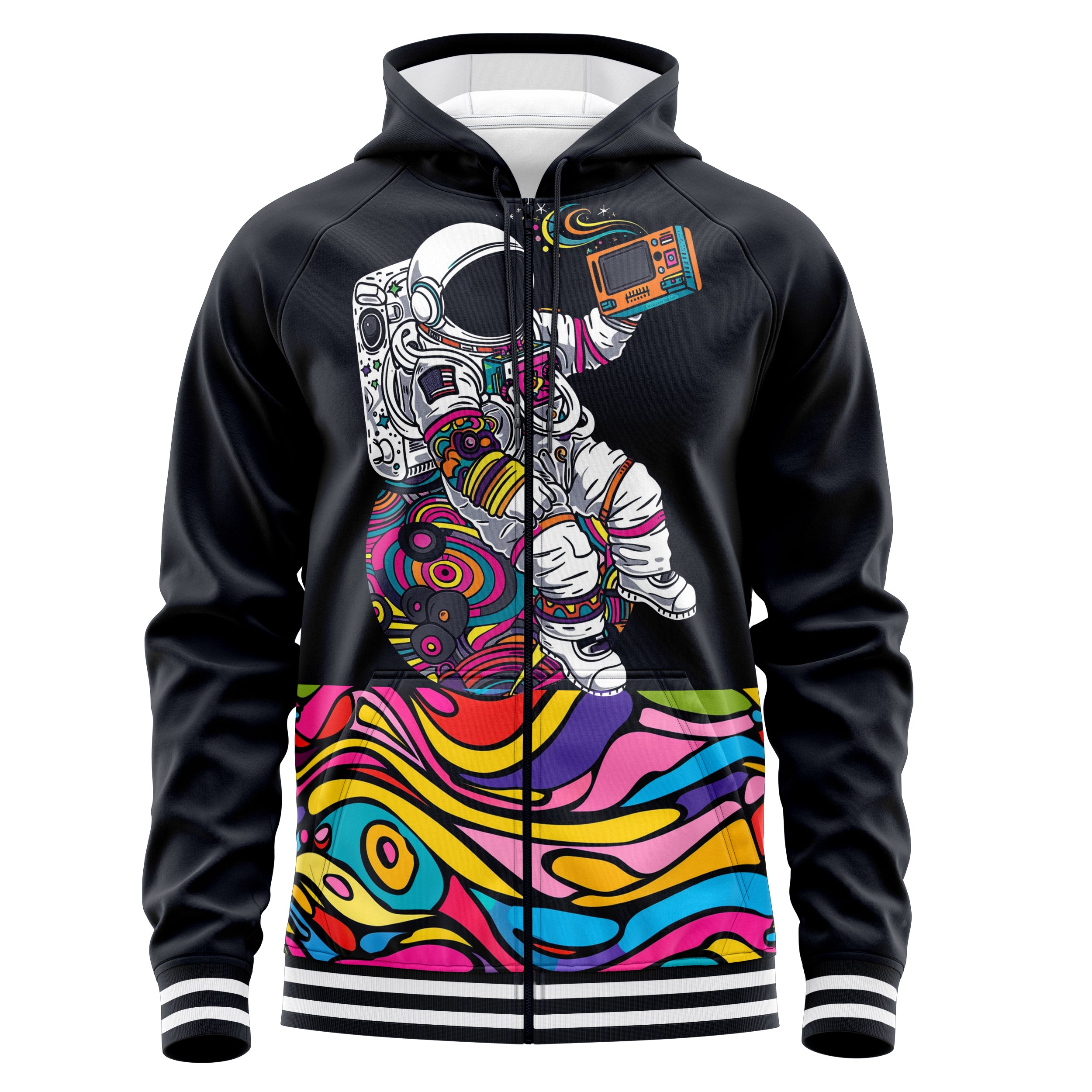 Space Vacation Zip Up Hoodies