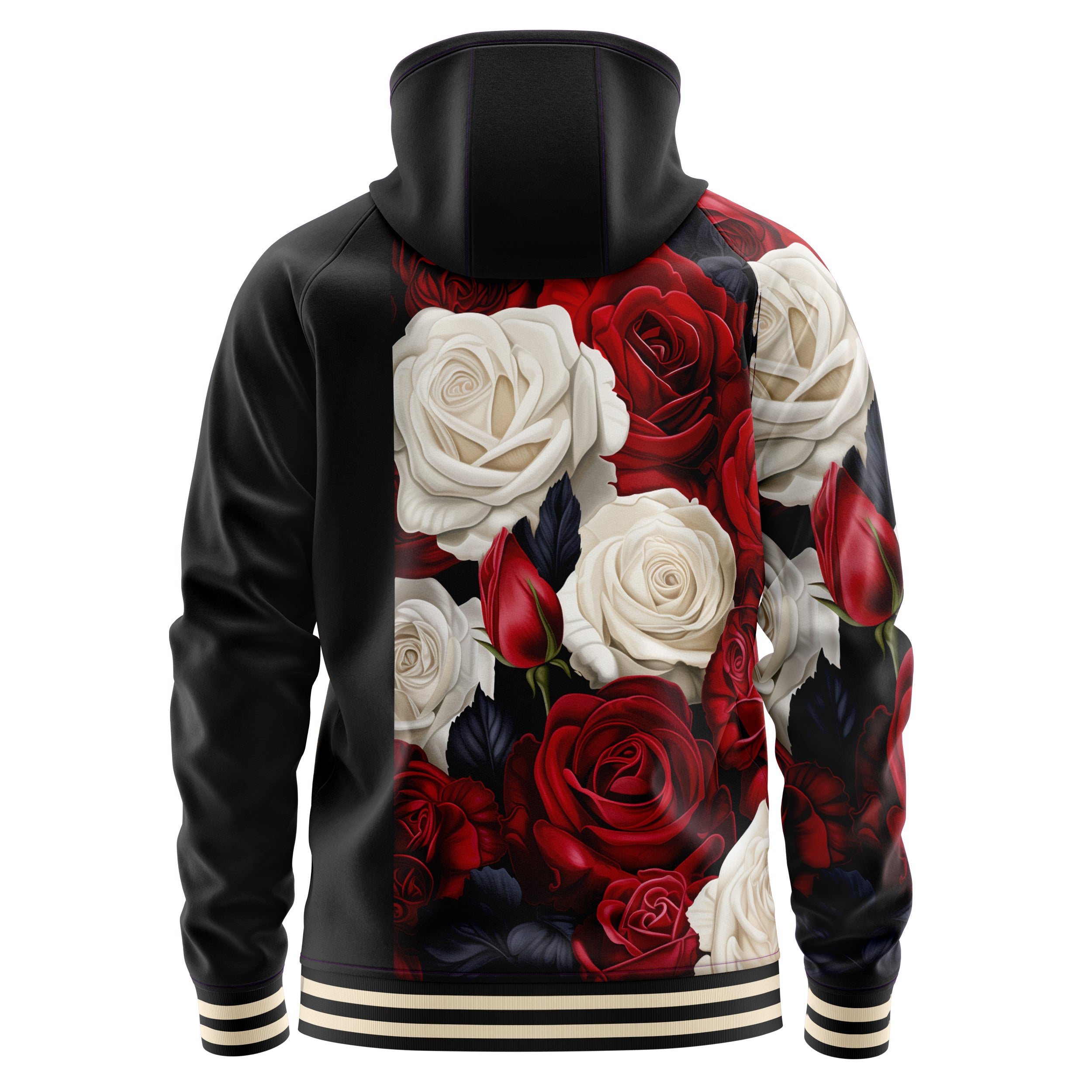 Antique Flowers Zip Up Hoodies