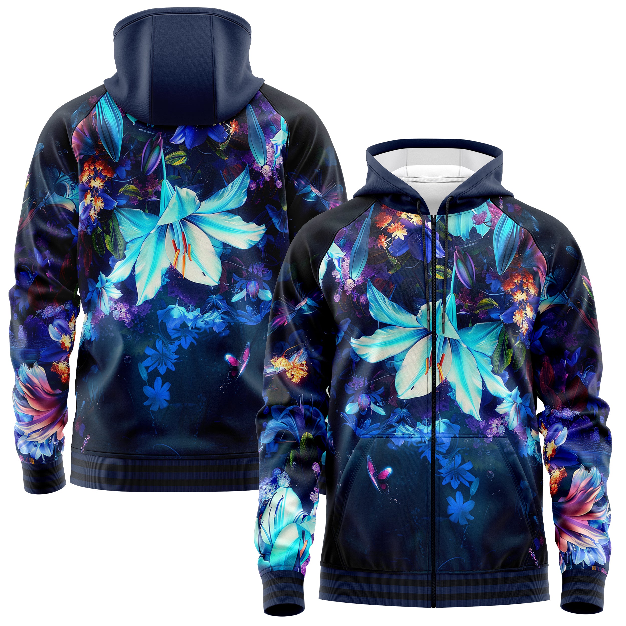 Beauty in Darkness Zip Up Hoodies ZU240902Be011