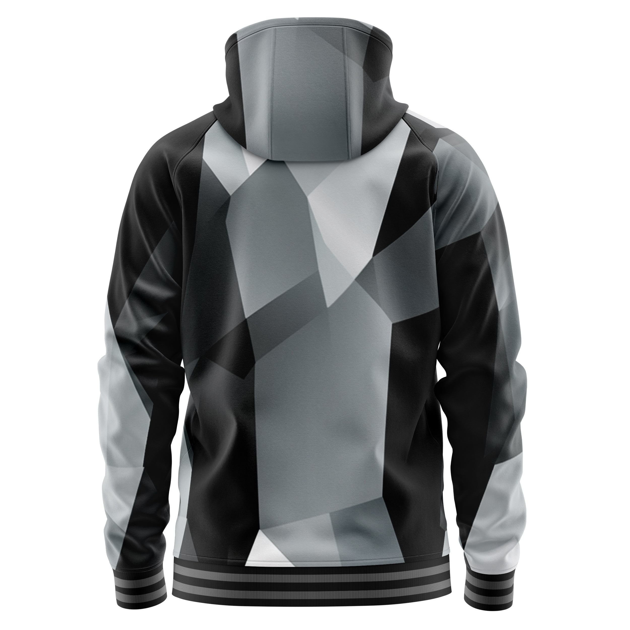 Cubes Black Zip Up Hoodies