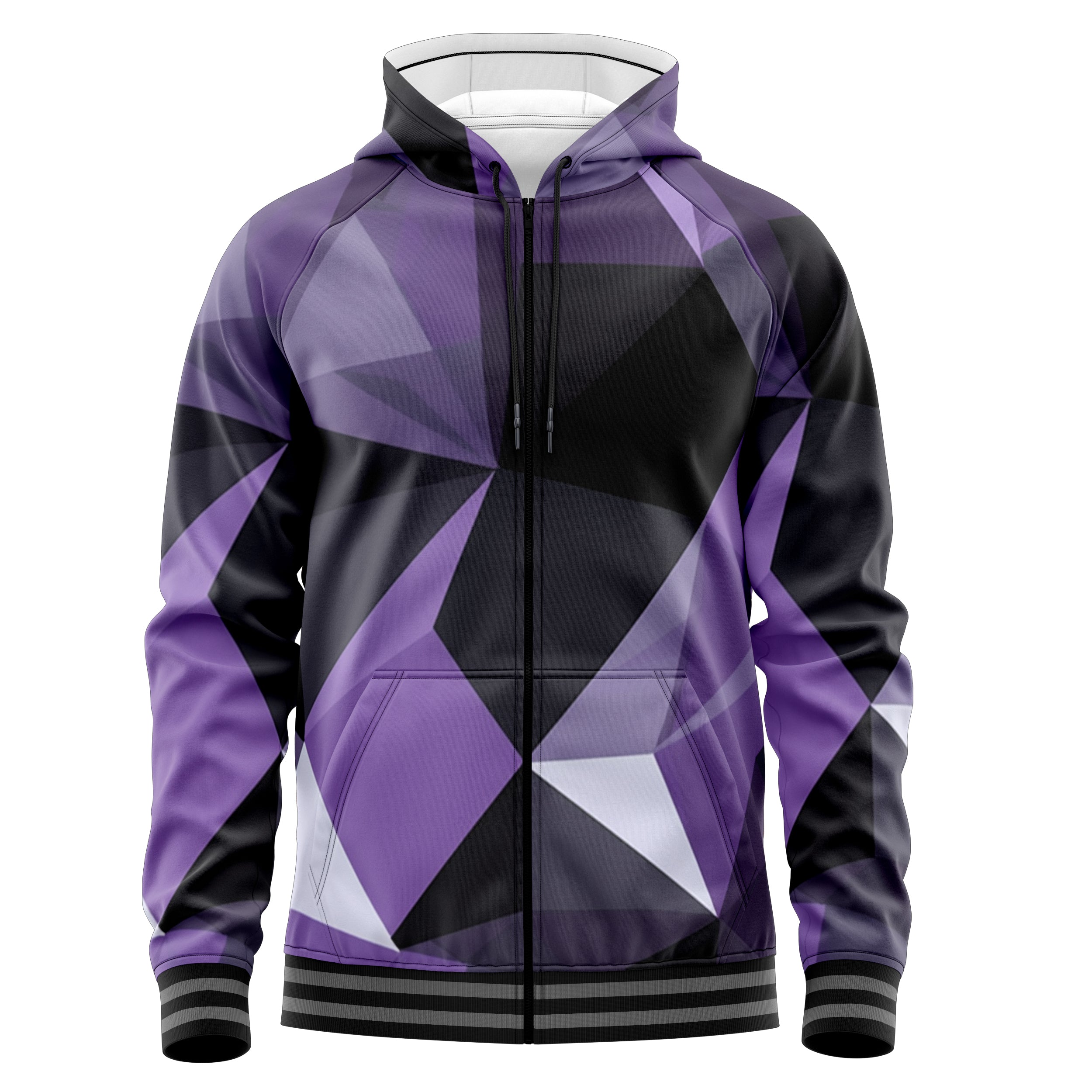 Cubes Space Zip Up Hoodies