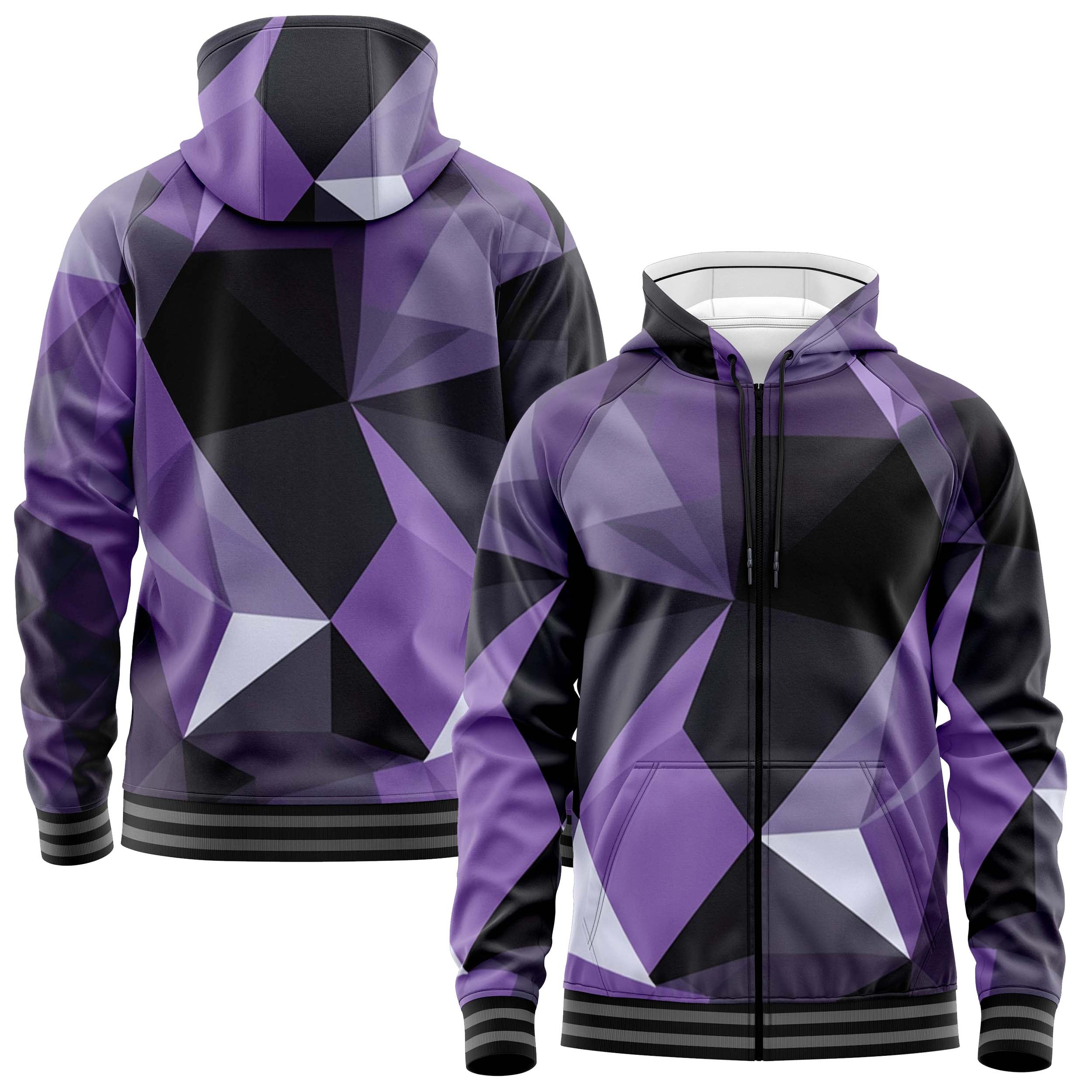 Cubes Space Zip Up Hoodies ZU240902Cp020