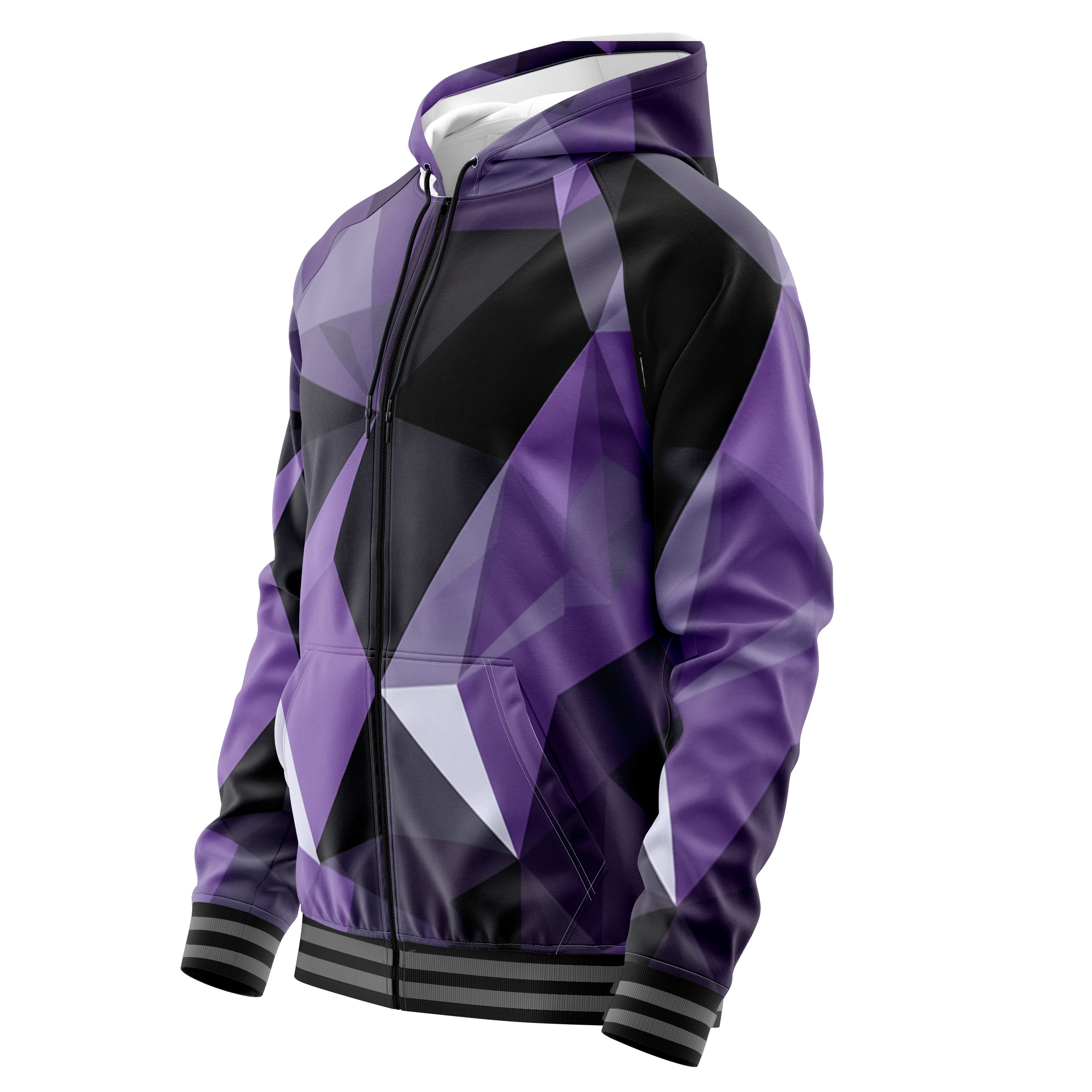 Cubes Space Zip Up Hoodies