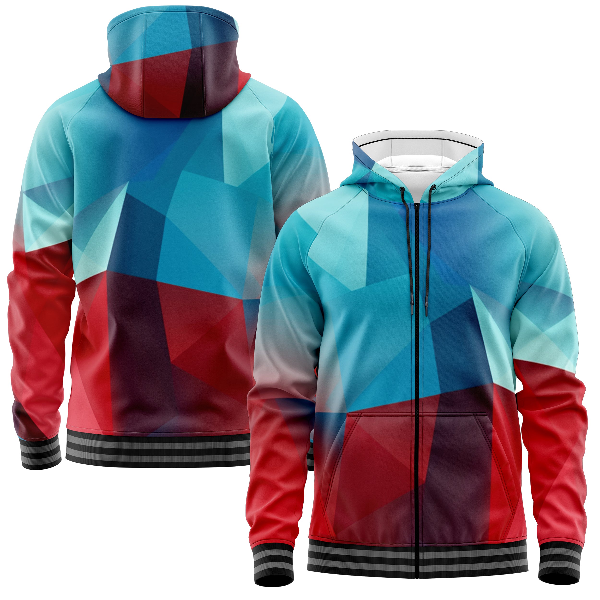 Cubes Mars Zip Up Hoodies ZU240902Cs019