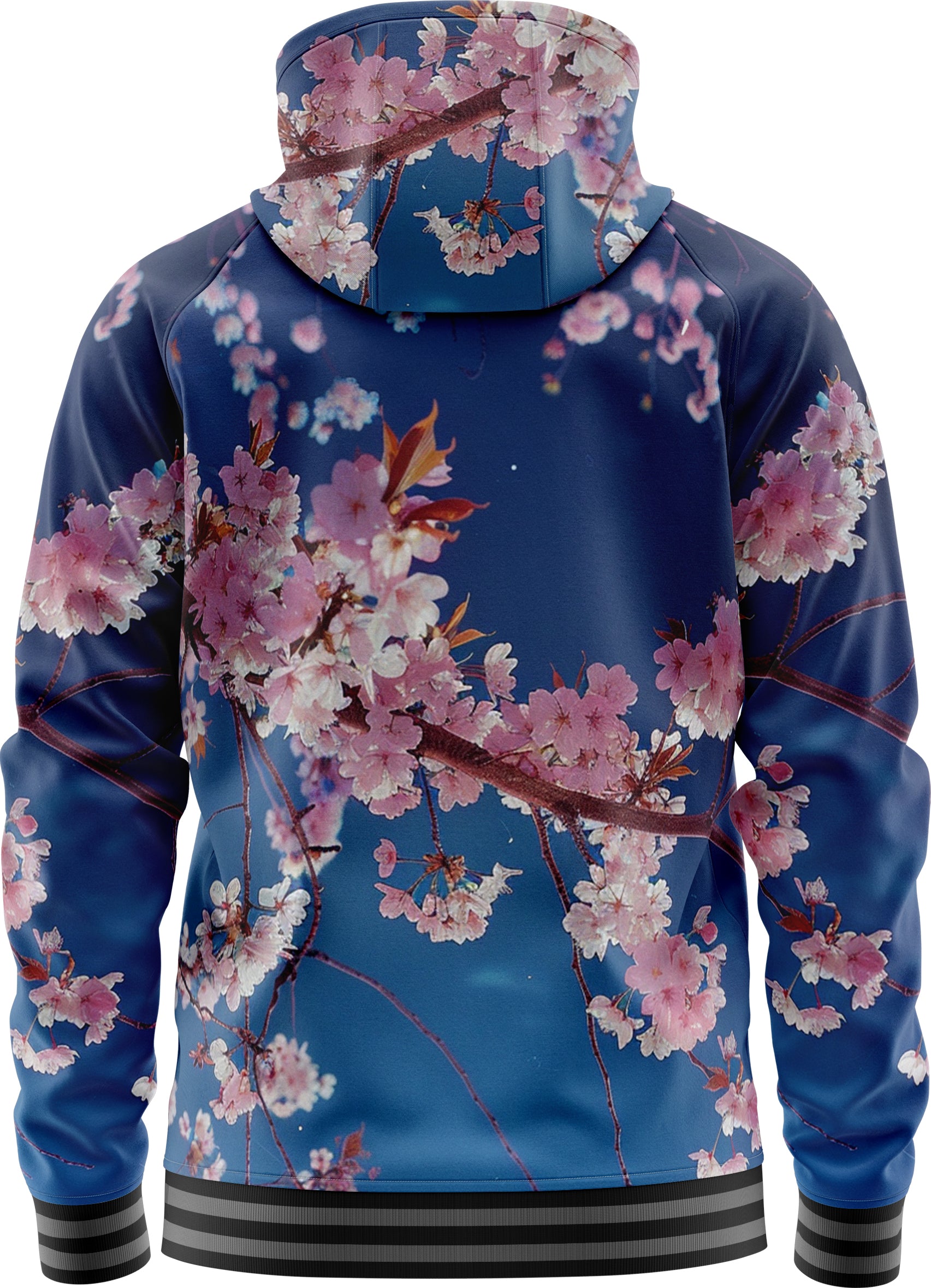 Moonlight Blossom Zip Up Hoodies